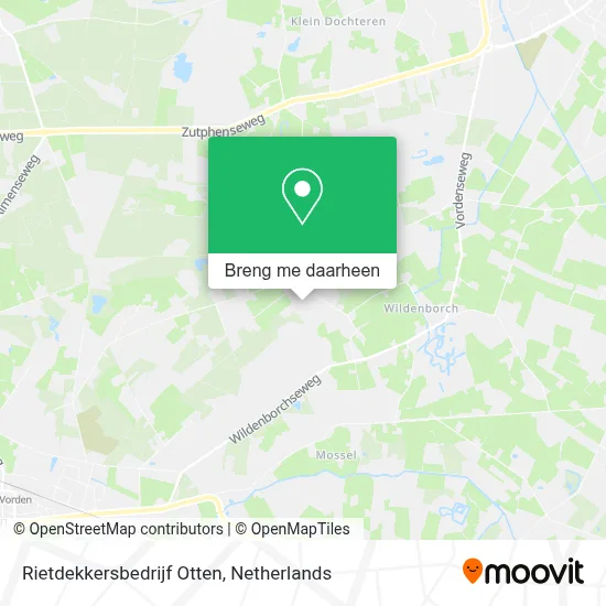 Rietdekkersbedrijf Otten kaart