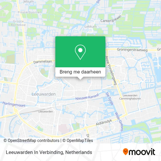 Leeuwarden In Verbinding kaart