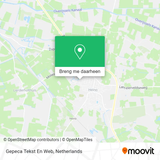 Gepeca Tekst En Web kaart