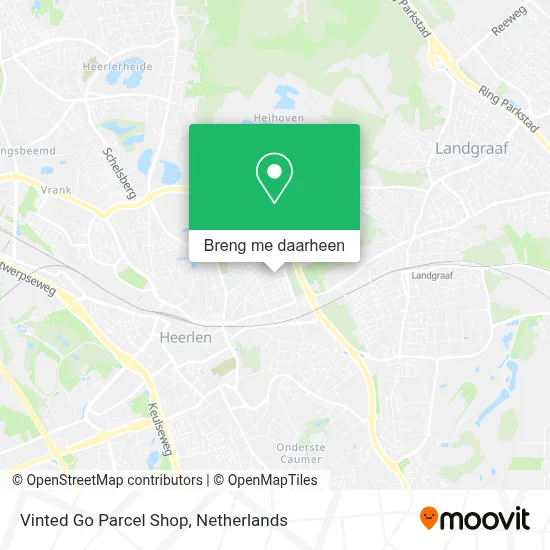 Vinted Go Parcel Shop kaart