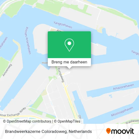 Brandweerkazerne Coloradoweg kaart