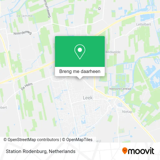Station Rodenburg kaart