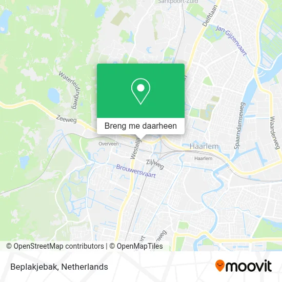 Beplakjebak kaart