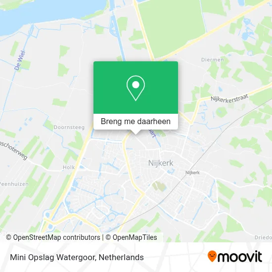 Mini Opslag Watergoor kaart