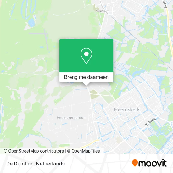 De Duintuin kaart