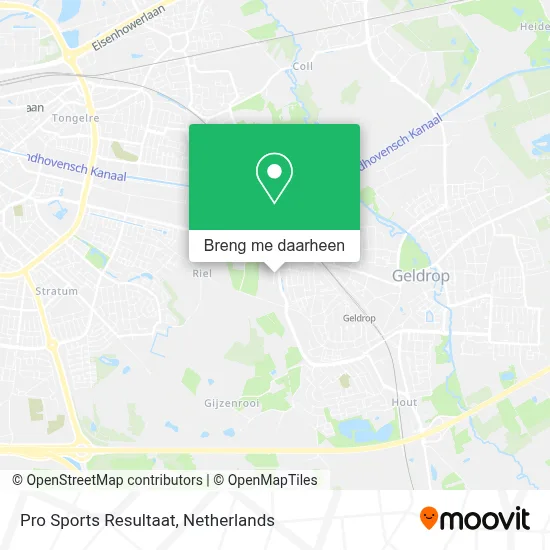 Pro Sports Resultaat kaart