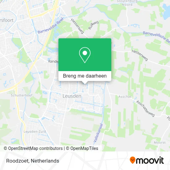 Roodzoet kaart