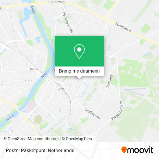 Postnl Pakketpunt kaart