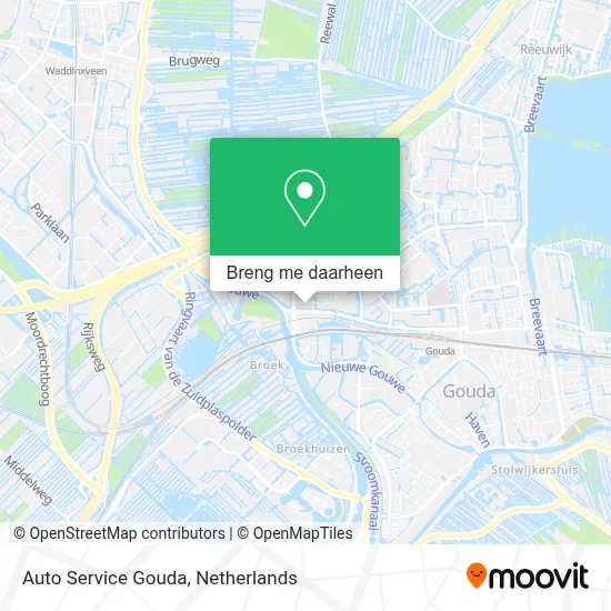 Auto Service Gouda kaart