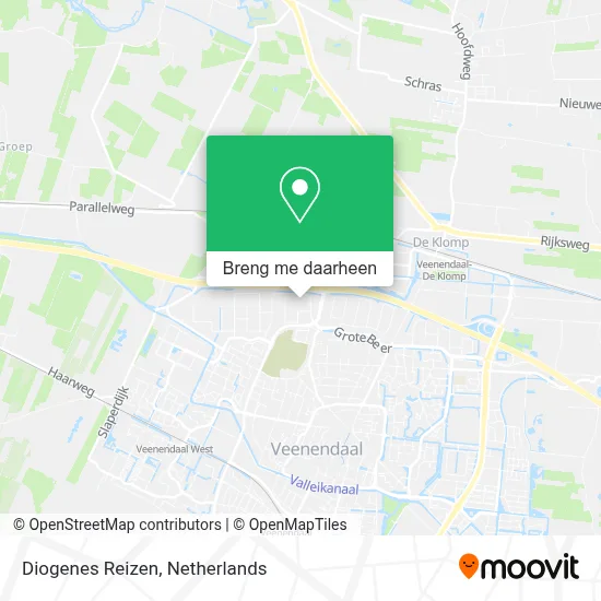 Diogenes Reizen kaart