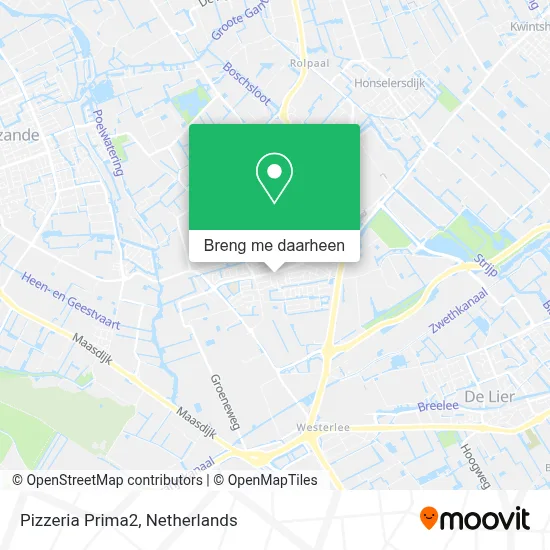 Pizzeria Prima2 kaart