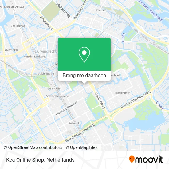 Kca Online Shop kaart