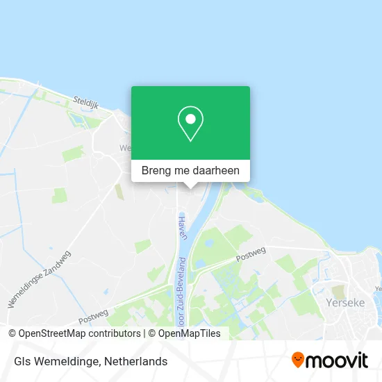 Gls Wemeldinge kaart