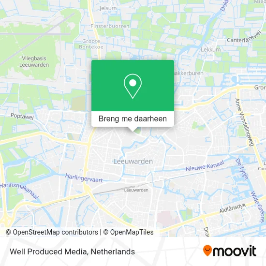 Well Produced Media kaart