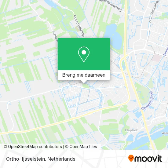Ortho- Ijsselstein kaart