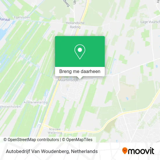Autobedrijf Van Woudenberg kaart