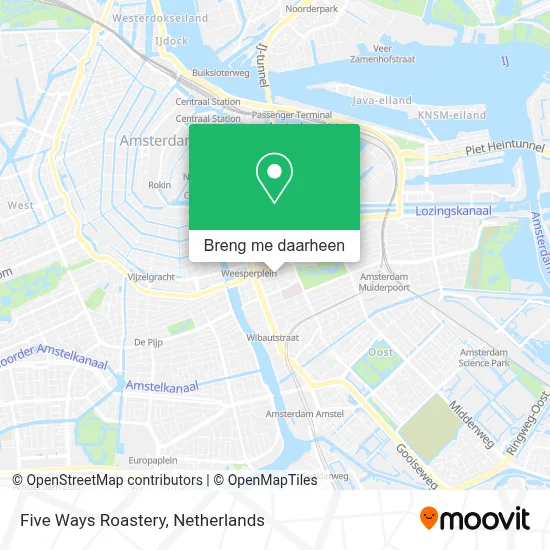 Five Ways Roastery kaart
