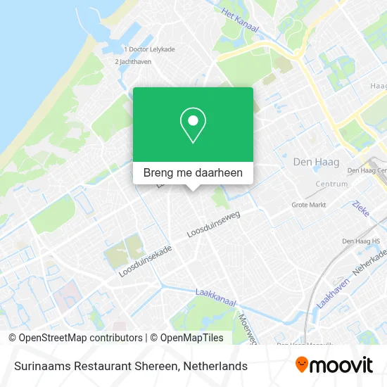 Surinaams Restaurant Shereen kaart
