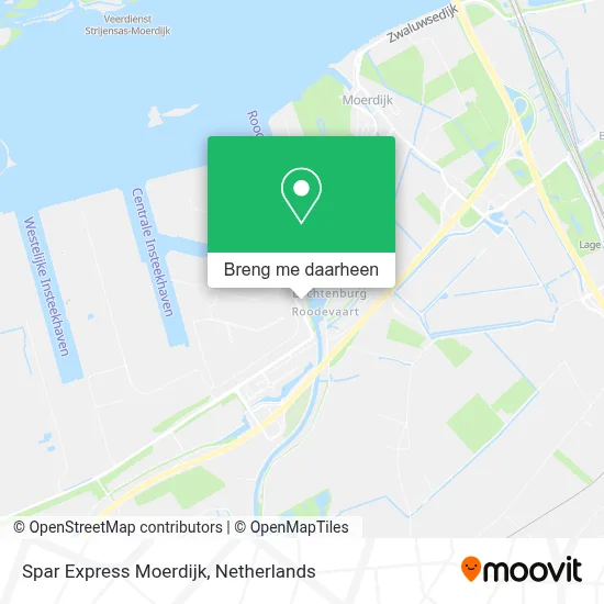 Spar Express Moerdijk kaart
