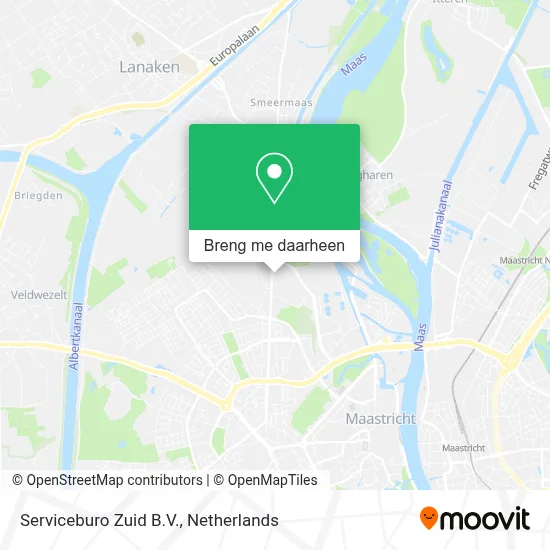 Serviceburo Zuid B.V. kaart
