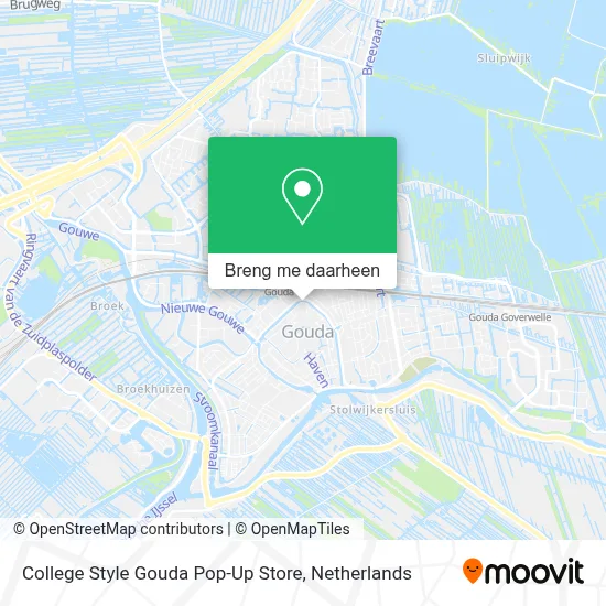 College Style Gouda Pop-Up Store kaart