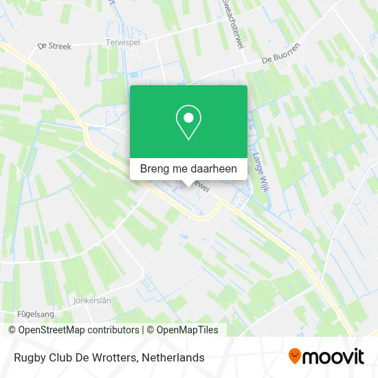 Rugby Club De Wrotters kaart