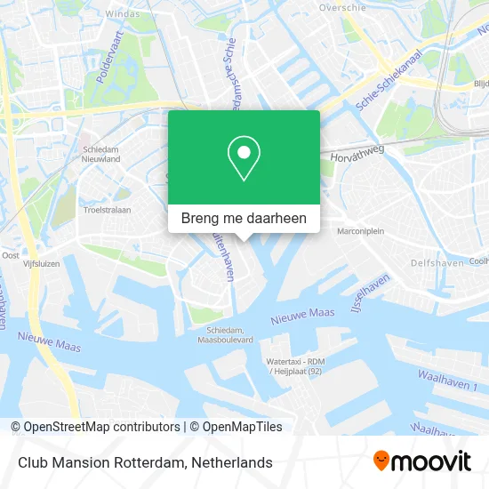 Club Mansion Rotterdam kaart