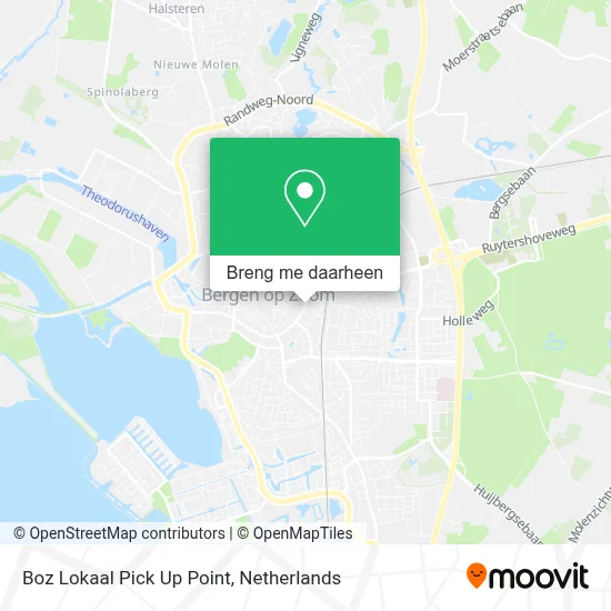 Boz Lokaal Pick Up Point kaart
