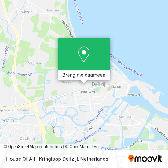 House Of All - Kringloop Delfzijl kaart