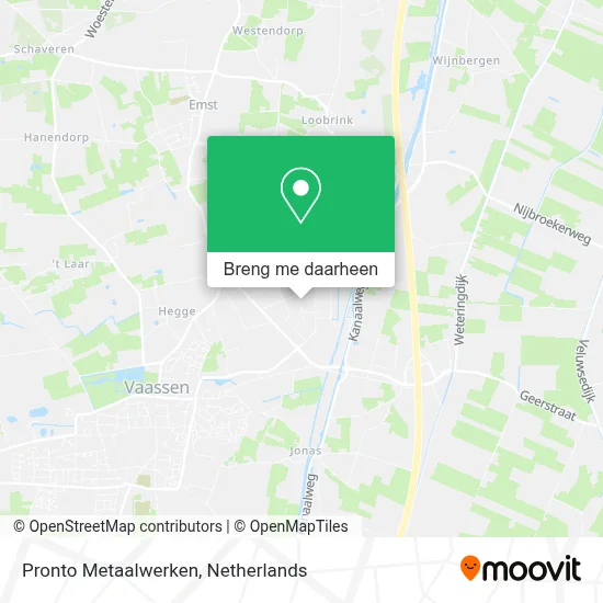 Pronto Metaalwerken kaart
