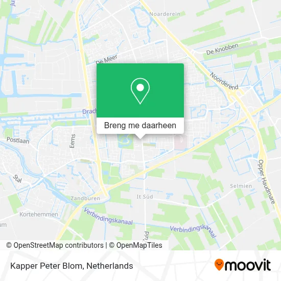 Kapper Peter Blom kaart