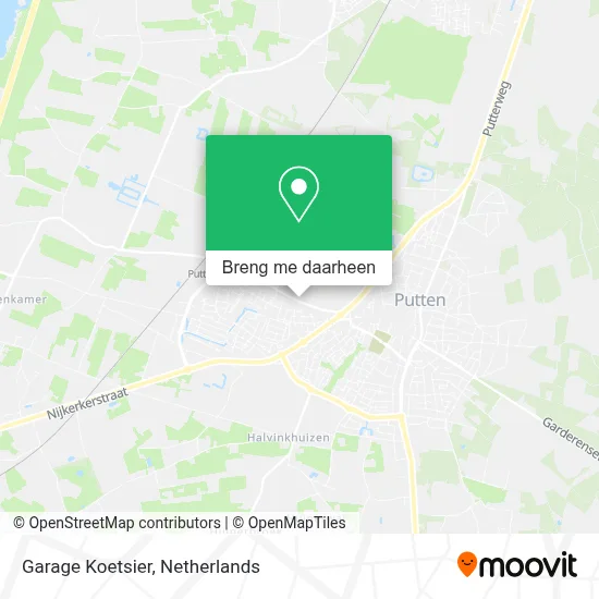 Garage Koetsier kaart