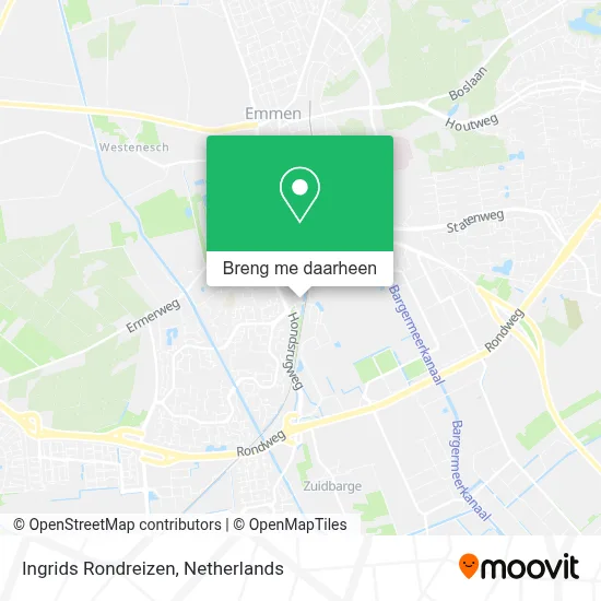 Ingrids Rondreizen kaart