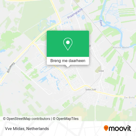 Vve Midas kaart