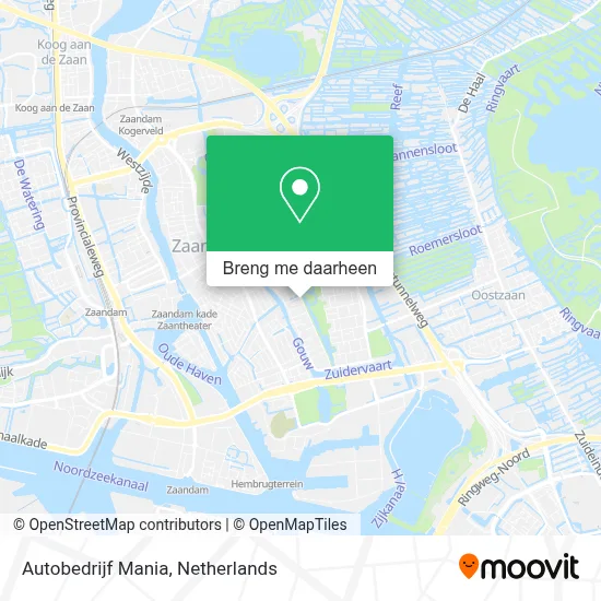 Autobedrijf Mania kaart