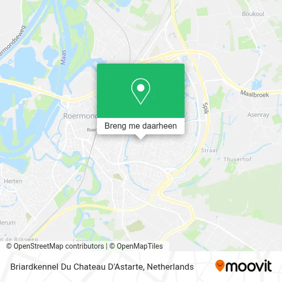 Briardkennel Du Chateau D'Astarte kaart