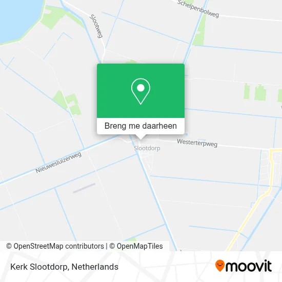 Kerk Slootdorp kaart