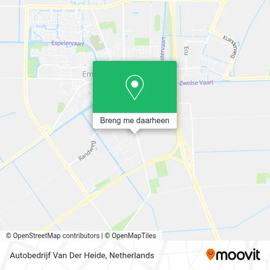 Autobedrijf Van Der Heide kaart