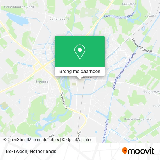 Be-Tween kaart