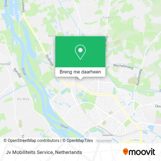 Jv Mobiliteits Service kaart