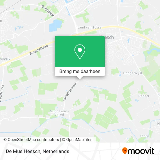 De Mus Heesch kaart