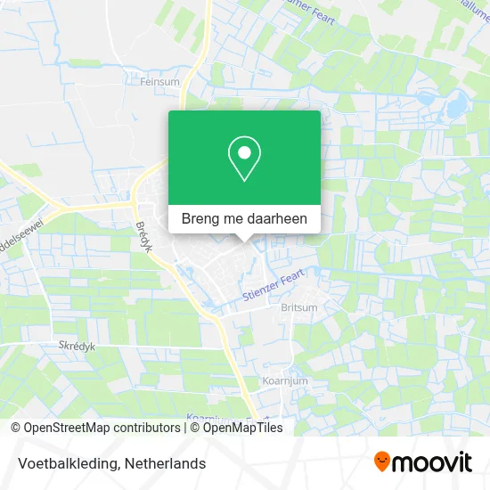 Voetbalkleding kaart