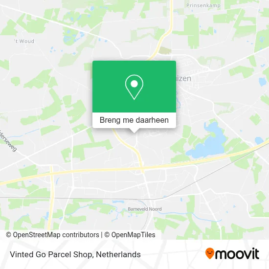 Vinted Go Parcel Shop kaart