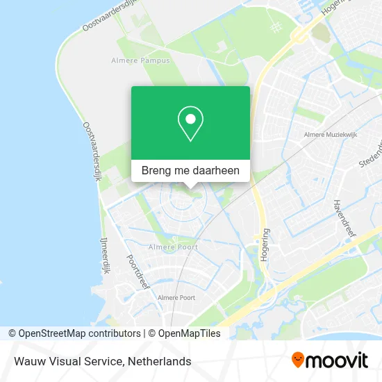 Wauw Visual Service kaart