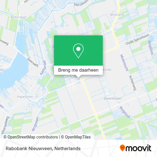 Rabobank Nieuwveen kaart