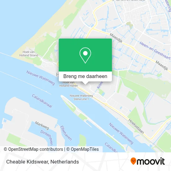 Cheable Kidswear kaart