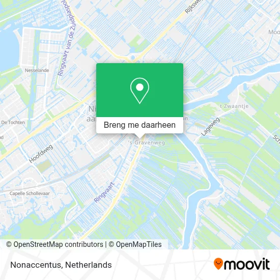 Nonaccentus kaart
