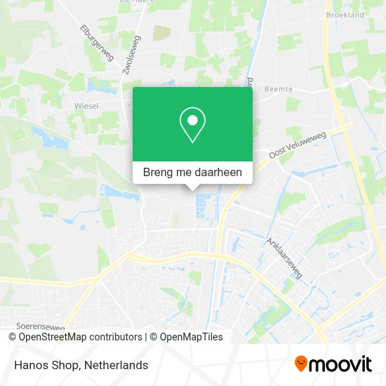 Hanos Shop kaart