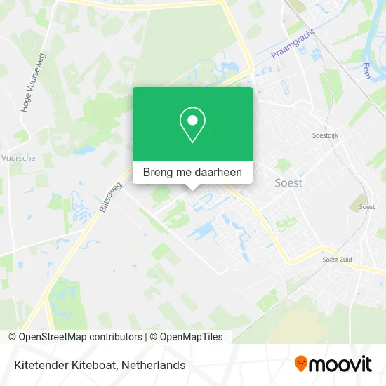 Kitetender Kiteboat kaart