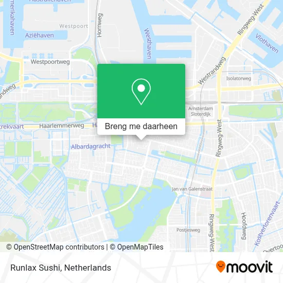 Runlax Sushi kaart